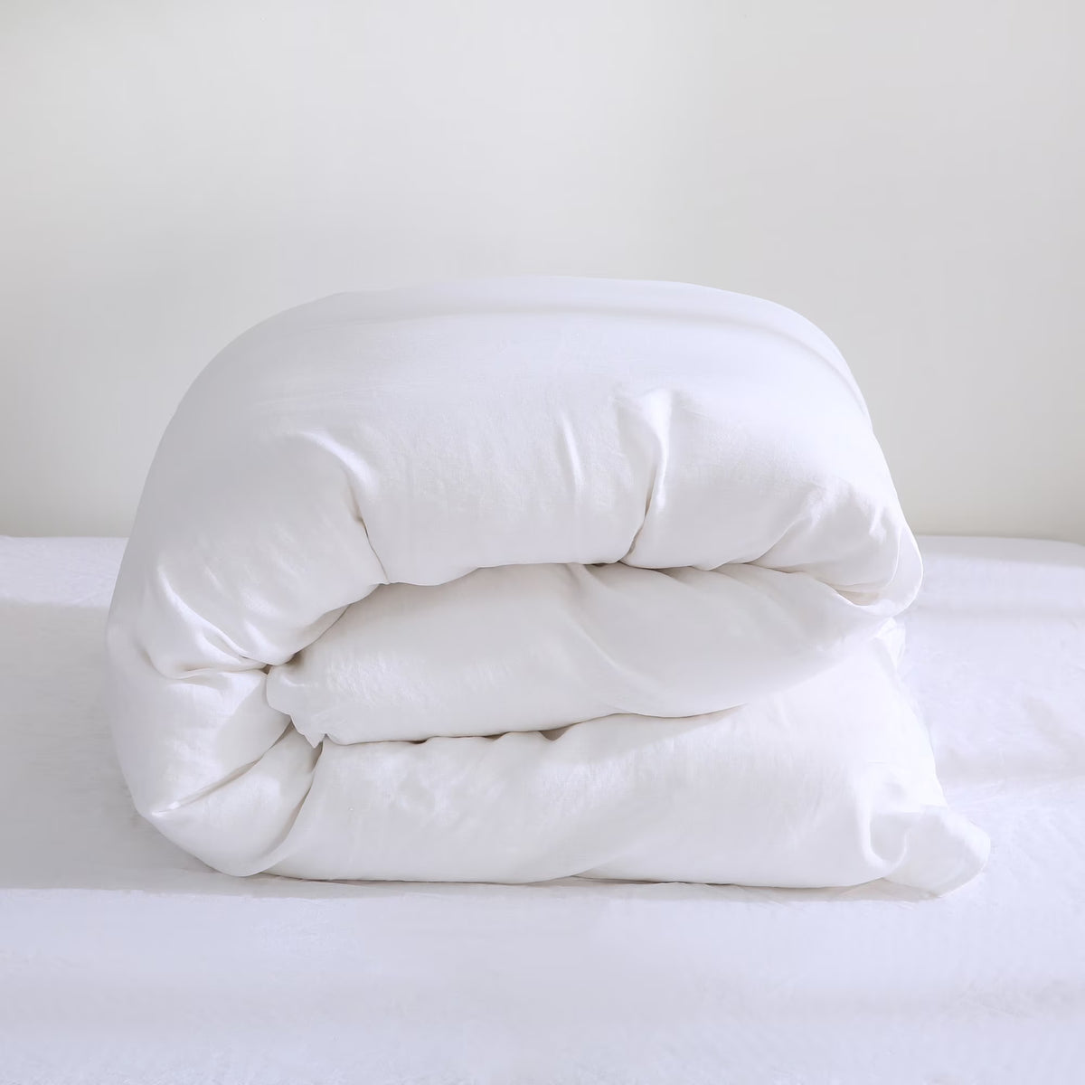 100% Pure Linen Duvet Cover with Button Closure and Corner Ties Soft & Breathable - Natural Full/Queen