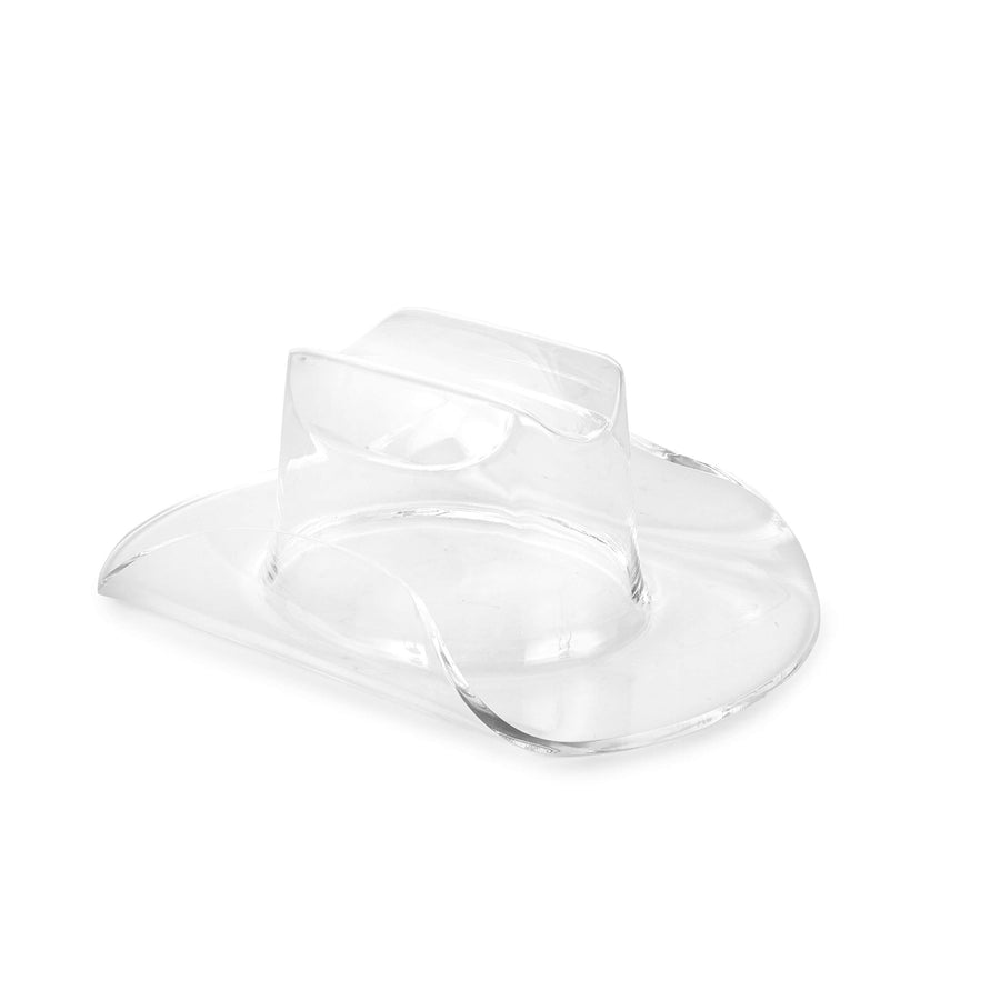 Huang Acrylic Large Clear Cowboy Hat | Perfect for Home Decor, Chips and Dip, Ice Bucket/Cooler, Fruit Bowl, Flower Vase, & More | Durable
