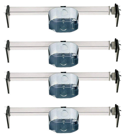 Westinghouse 4 Saf-T-Braces for Ceiling Fans, 3 Teeth, Twist and Lock