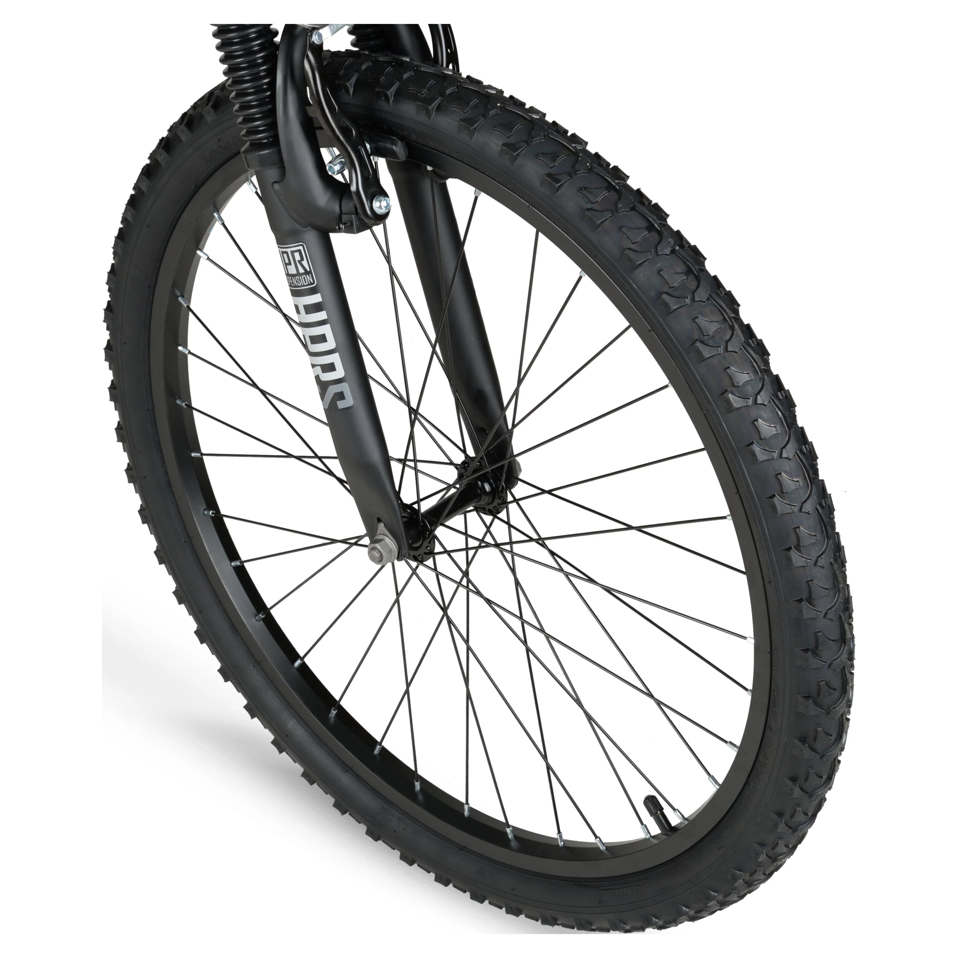 24" Hyper Bicycles Havoc Mountain Bike, Youth/Adult, Recommended Ages 10 - 14 Years Old, Black