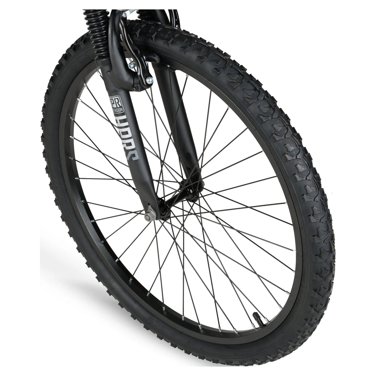 24" Hyper Bicycles Havoc Mountain Bike, Youth/Adult, Recommended Ages 10 - 14 Years Old, Black