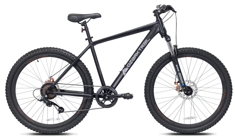 Ozark Trail 27.5" Vibe Mountain Bike, Medium Frame, Black, Adult, Unisex