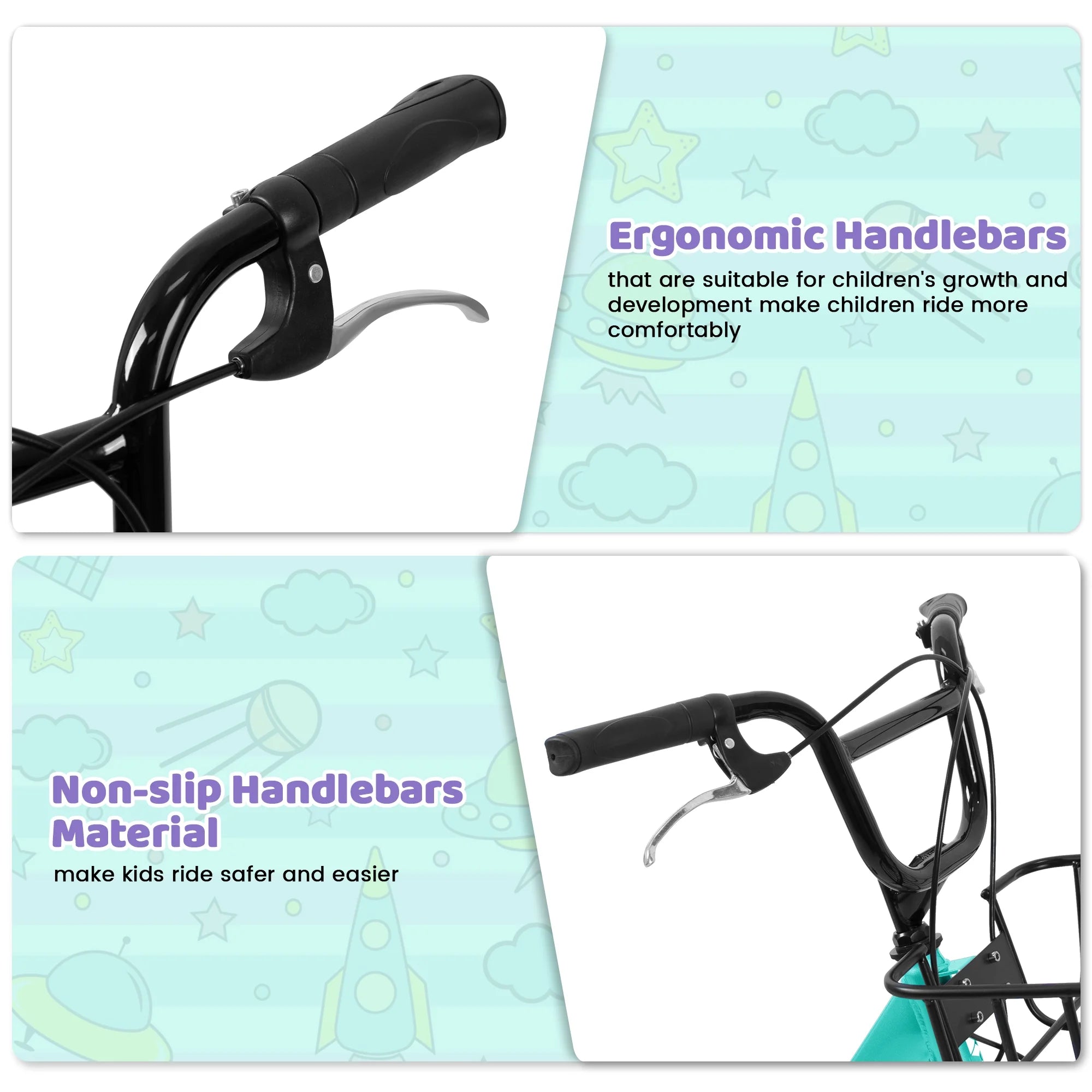 20 in Kids Bike for Boys & Girls Age 5 - 10, Children'S Bicycle with Front Basket & Rear Rack, Commuter Bike for School & Leisure