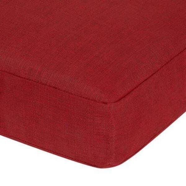20 in. x 20 in. CushionGuard Trapezoid Outdoor Dining Chair Replacement Seat Cushion in Chili