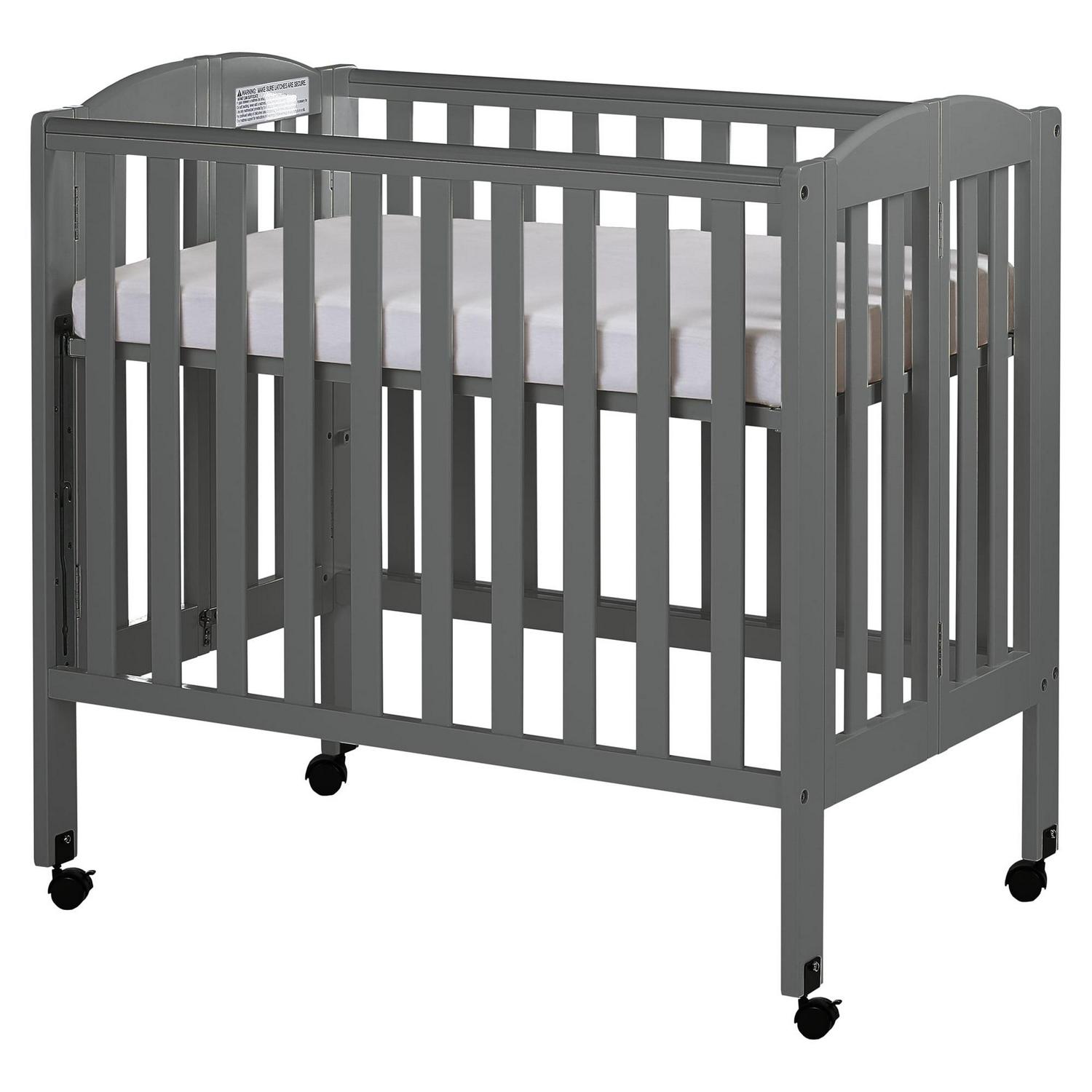 Dream on Me 3 - in - 1 Portable Crib Gray