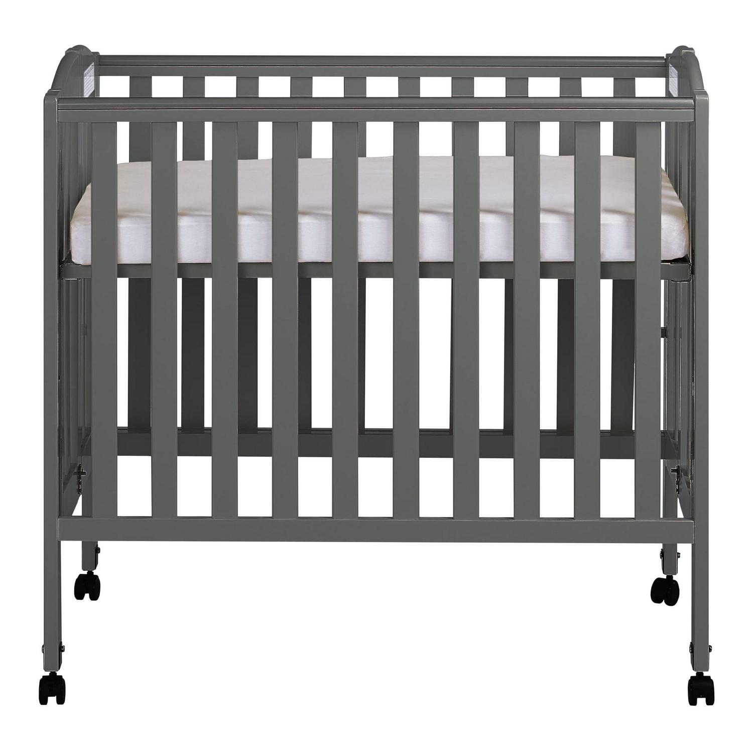 Dream on Me 3 - in - 1 Portable Crib Gray
