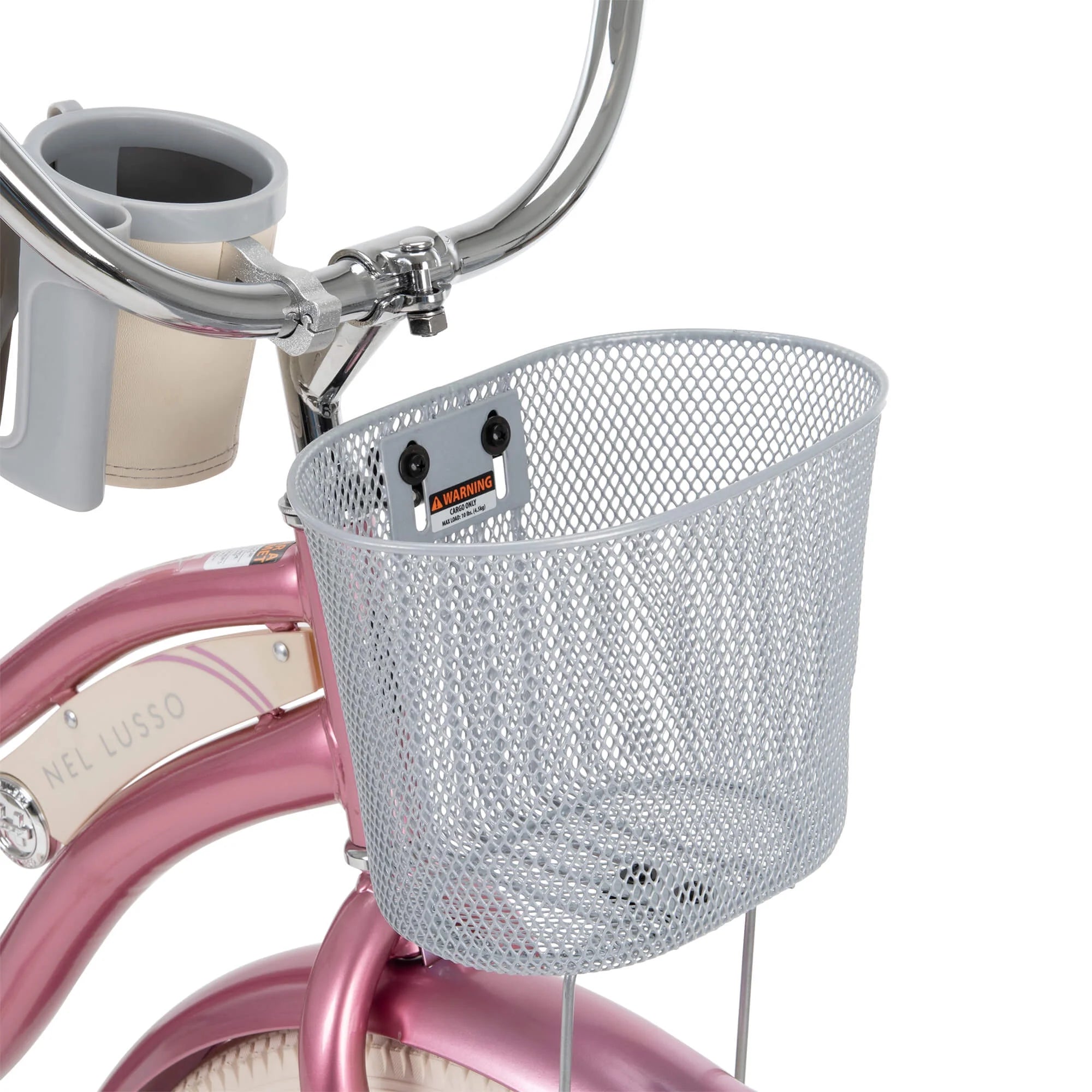 26 In. Nel Lusso Women'S Beach Cruiser Bike, Pink Taffeta