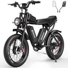 Ridstar Electric Bike for Adults, Peak 1500W 30MPH, 48V 15.6ah Electric Bicycle, Full Suspension Mountain Bike UL2849