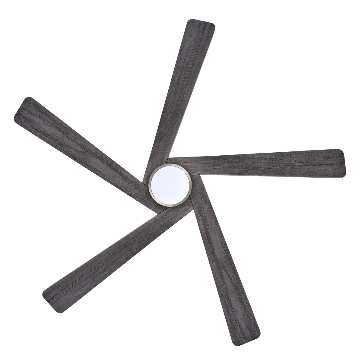 WINGBO 54 DC Ceiling Fan with Lights and Remote Control, 5 Reversible Carved Wood Blades Brass/Black