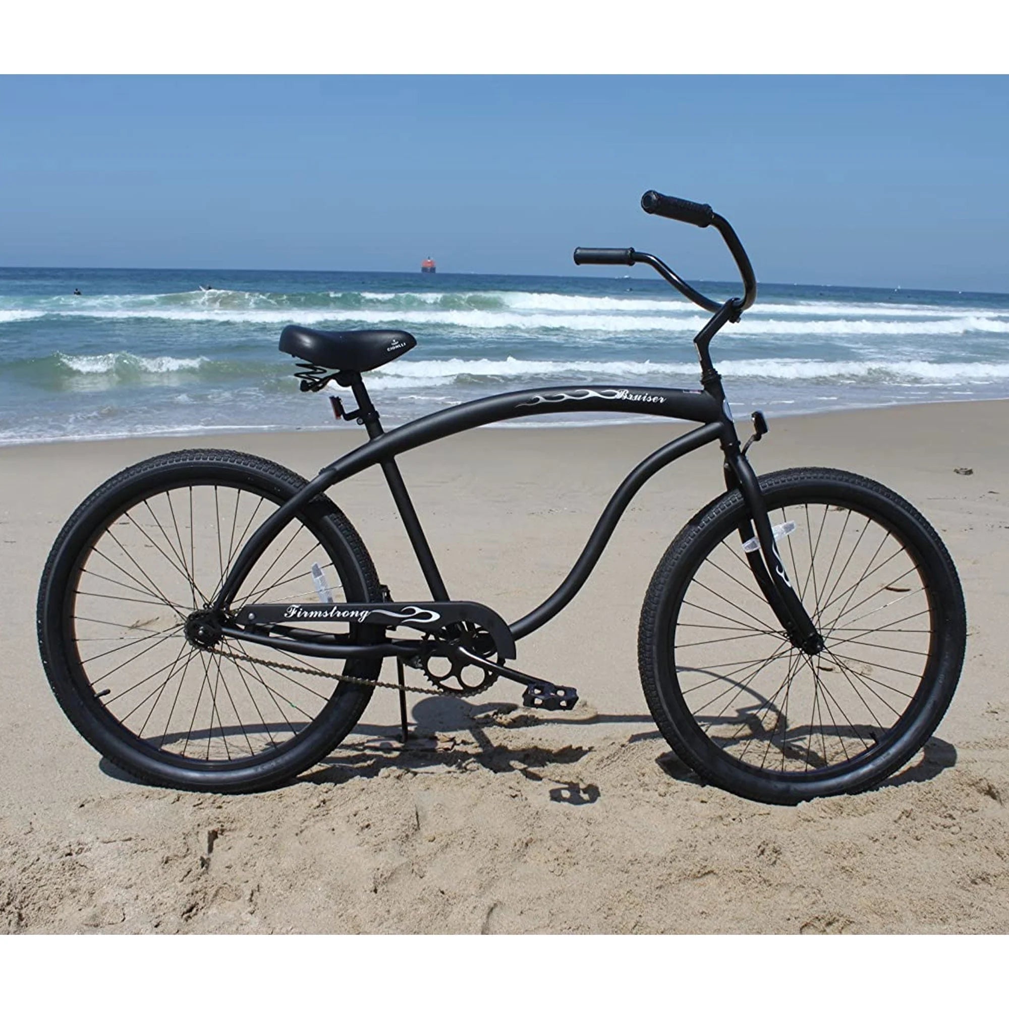Firmstrong Bruiser Single Speed Men'S 26 in Beach Cruiser Bike, Black