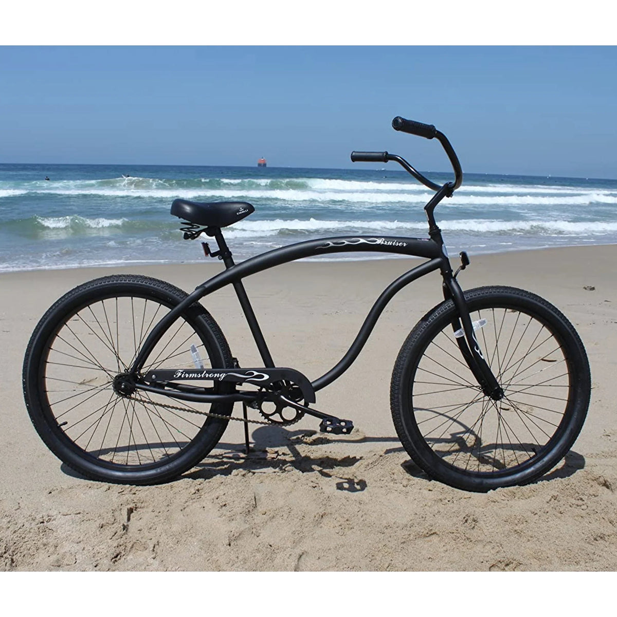 Firmstrong Bruiser Single Speed Men'S 26 in Beach Cruiser Bike, Black