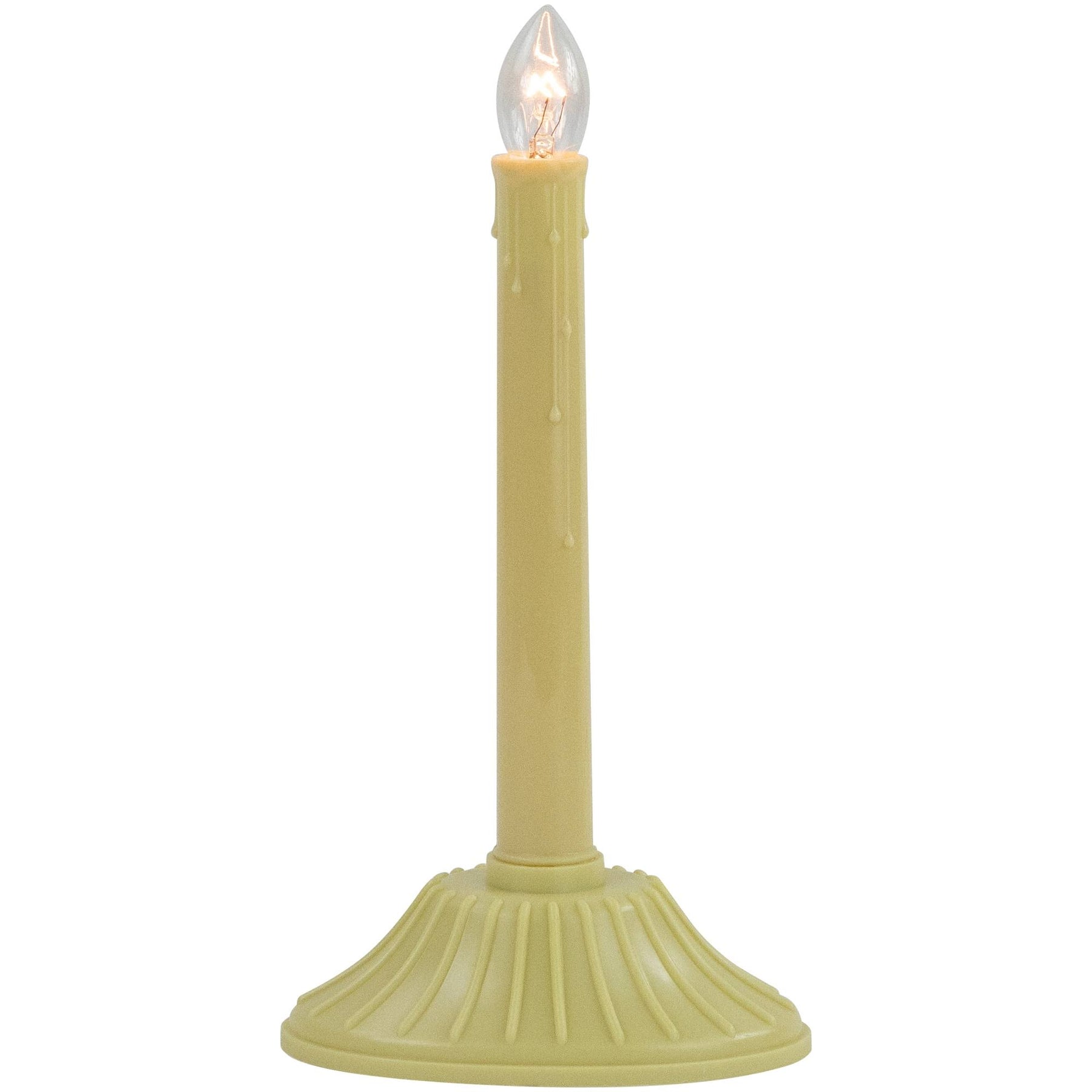 Northlight Ivory Single Light Christmas Candolier Candle Lamp - 9.5 inch