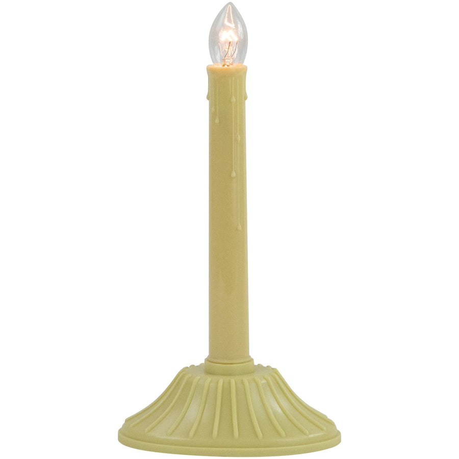 Northlight Ivory Single Light Christmas Candolier Candle Lamp - 9.5 inch
