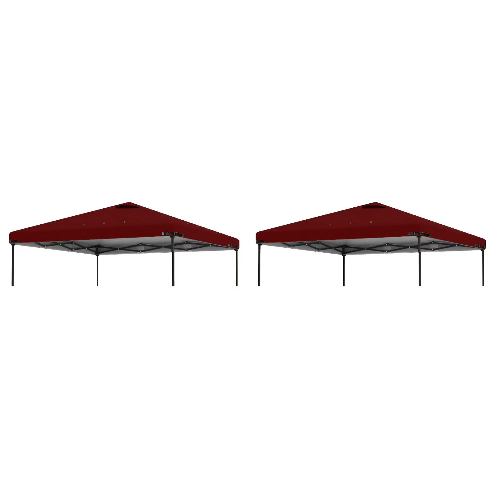 Home Decor 2pcs 10x10ft Replacement Cover Tier Gazebo Roof Sunshade Outdoor Cover Sunshade Patio Pavilion Protective Cover