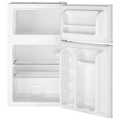 GE Appliances 3.1 Cu. Ft. Freestanding Double Door Compact Refrigerator, Steel