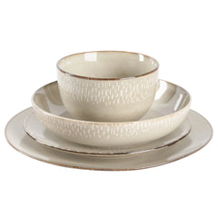 Gibson Elite Matisse 16 - Piece Dinnerware Set - Taupe