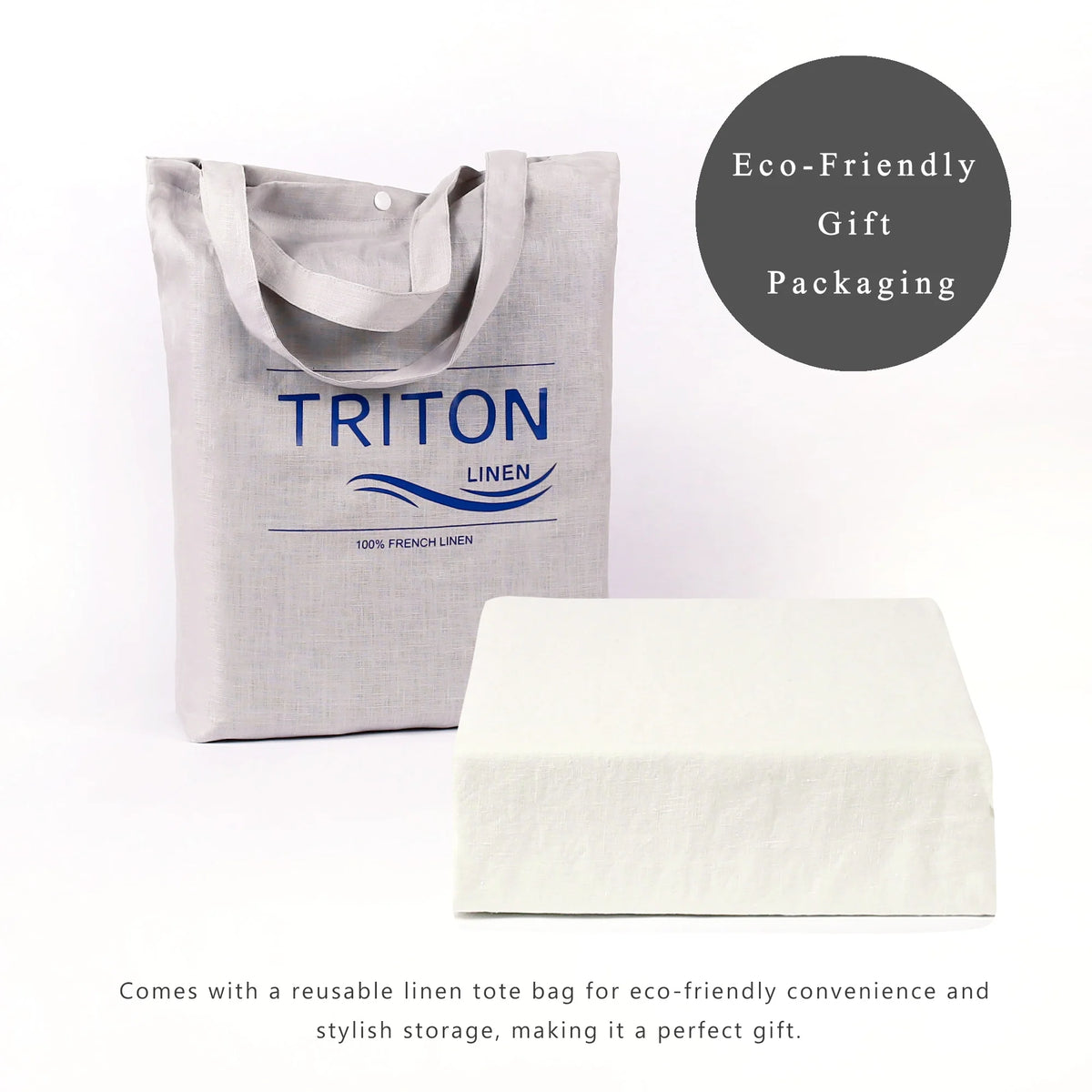 100% Pure Linen Duvet Cover with Button Closure and Corner Ties Soft & Breathable - Natural Full/Queen