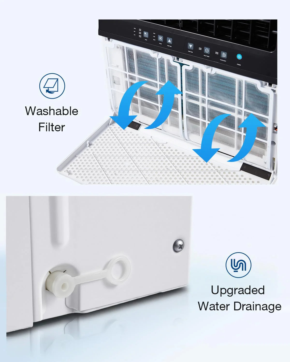 AECOJOY 12000 BTU Window Air Conditioner, Energy-Saving Window AC Unit, Cools up to 350 Sq. Ft.