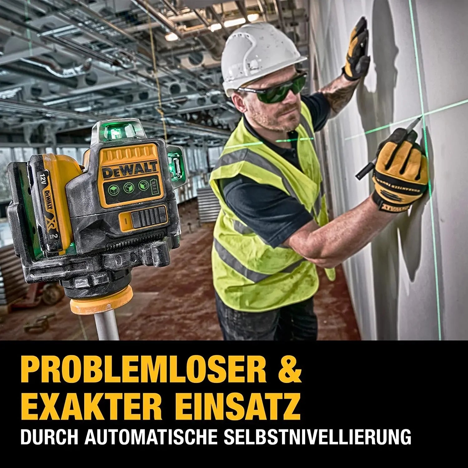 Dewalt? DW089LG 12V Max Laser Level, 3 - Way 360 Green Degrees Professional Architectural Laser, Rotary and Linear Laser Levels???for Laser for Home Renovation Layout or Architectural Design