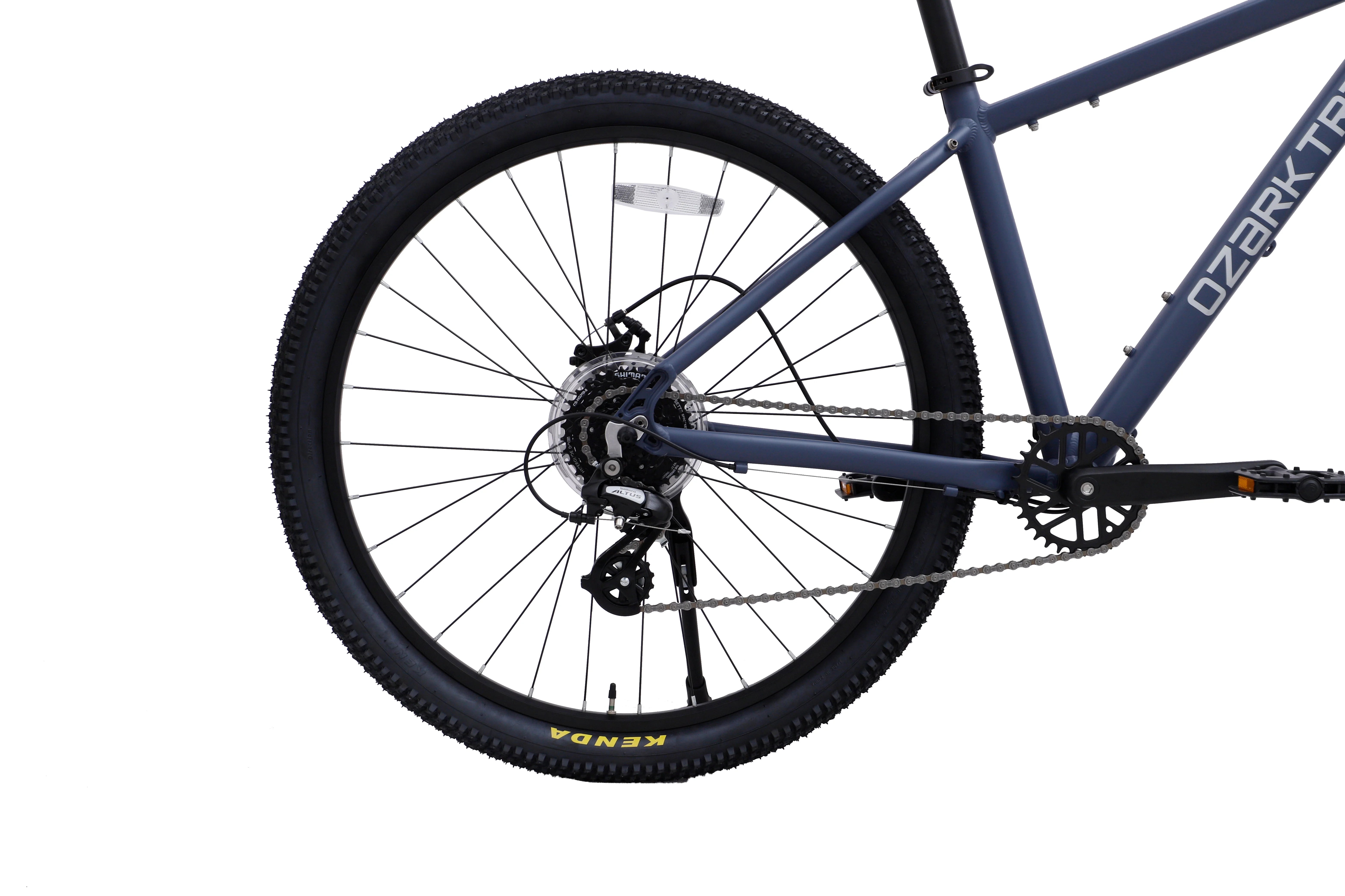 27.5" Ozark Trail M.2 Ridge Mountain Bike, Medium Frame, Fits Riders 5'3" - 5'8", Blue, Adult, Unisex