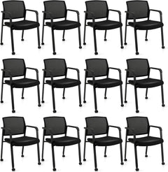 Tangkula Rolling Conference Room Chairs Set of 12