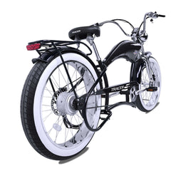 Twenty5 DS Chopper Stretch Cruiser E - Bike, 26" Wheels, 800W Motor, Disc Brake, for Men, Black