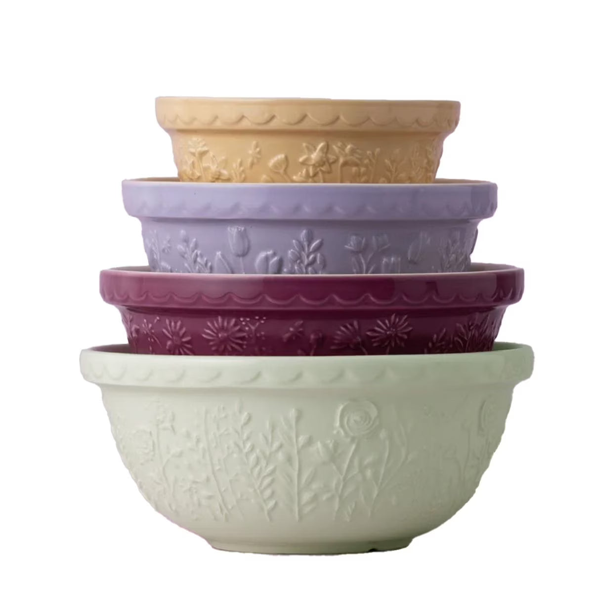 Mason Cash in the Meadow Bouquet Mixing Bowl Set | Set of 4