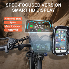Electric Fat Tire Bike for Adults, 6000W Dual Motor Ebike, Max 50MPH 26"x4.0 Off - Road Mountain Electric Bicycle, 60V 25AH, UL2849