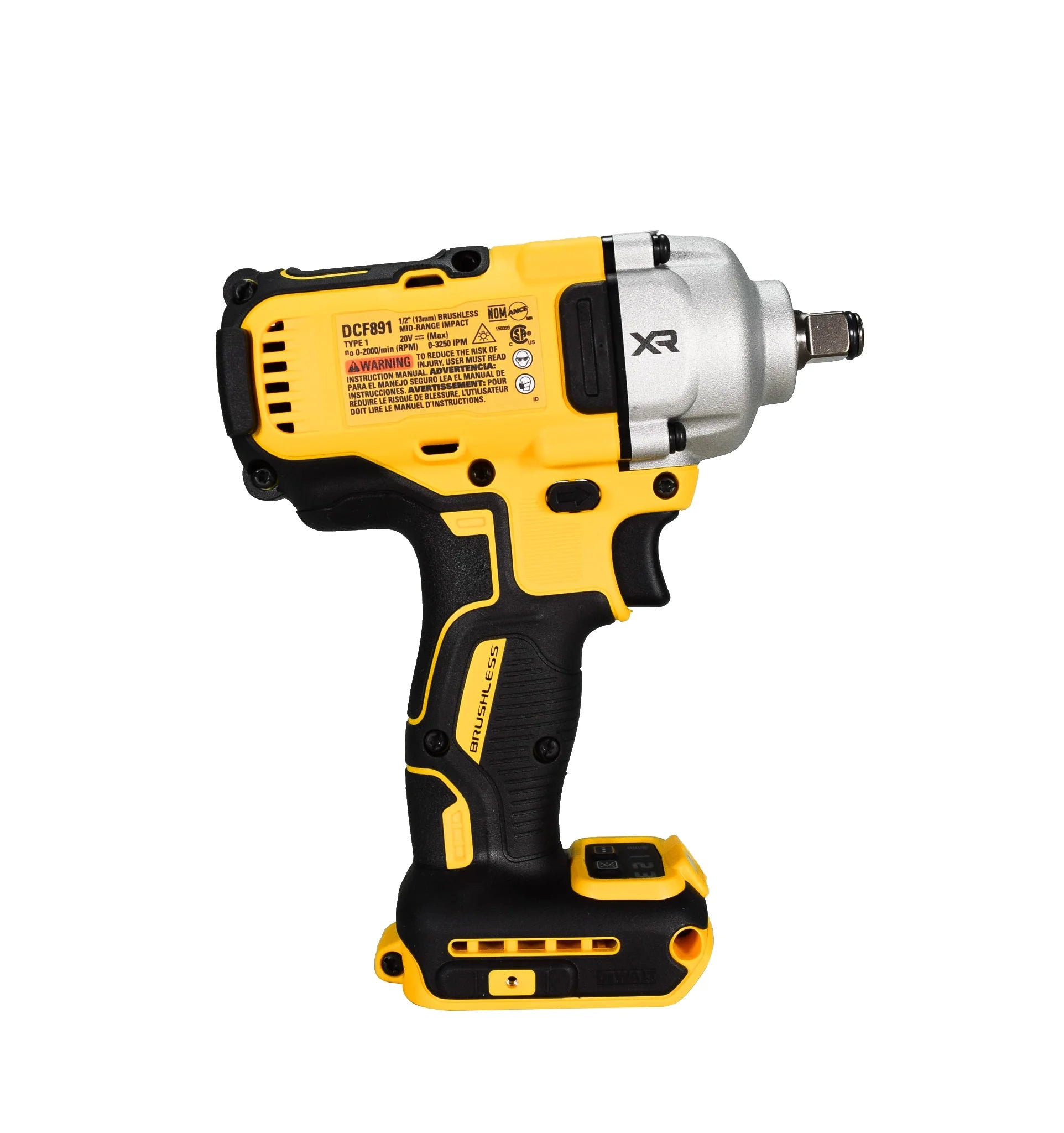 DEWALT 20 - Volt MAX XR Cordless 1/2 In. Impact Wrench (Tool - Only) (DCF891B)