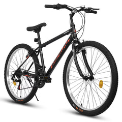 Aukfa 26" Mountain Bike for Men and Women, 21 - Speed High - Performance All - Terrain Bicycle with Dual V - Brakes, Green