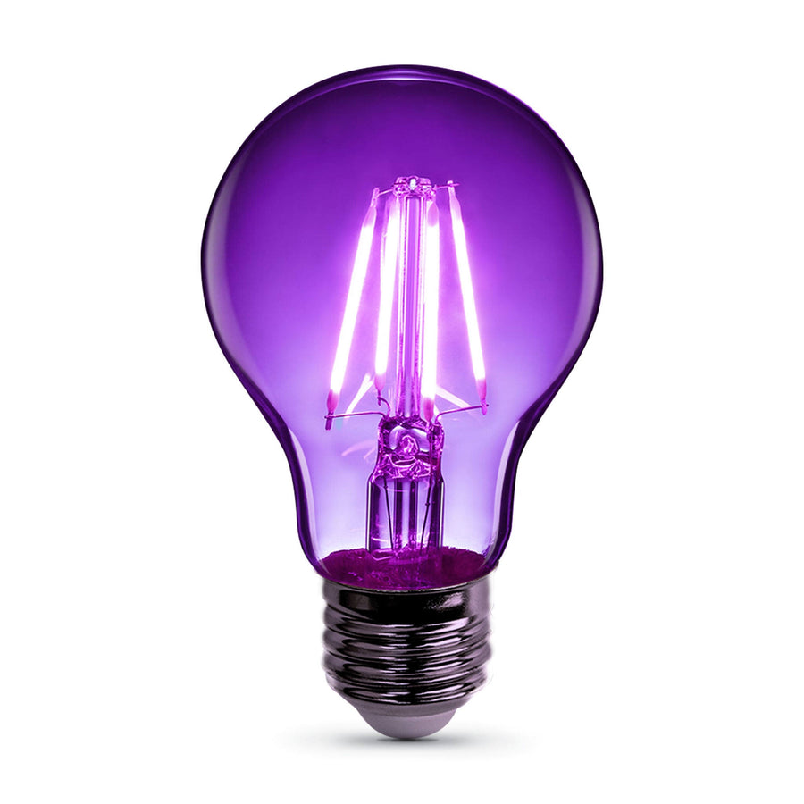 Feit Electric A19 Filament LED Bulb Purple 30W