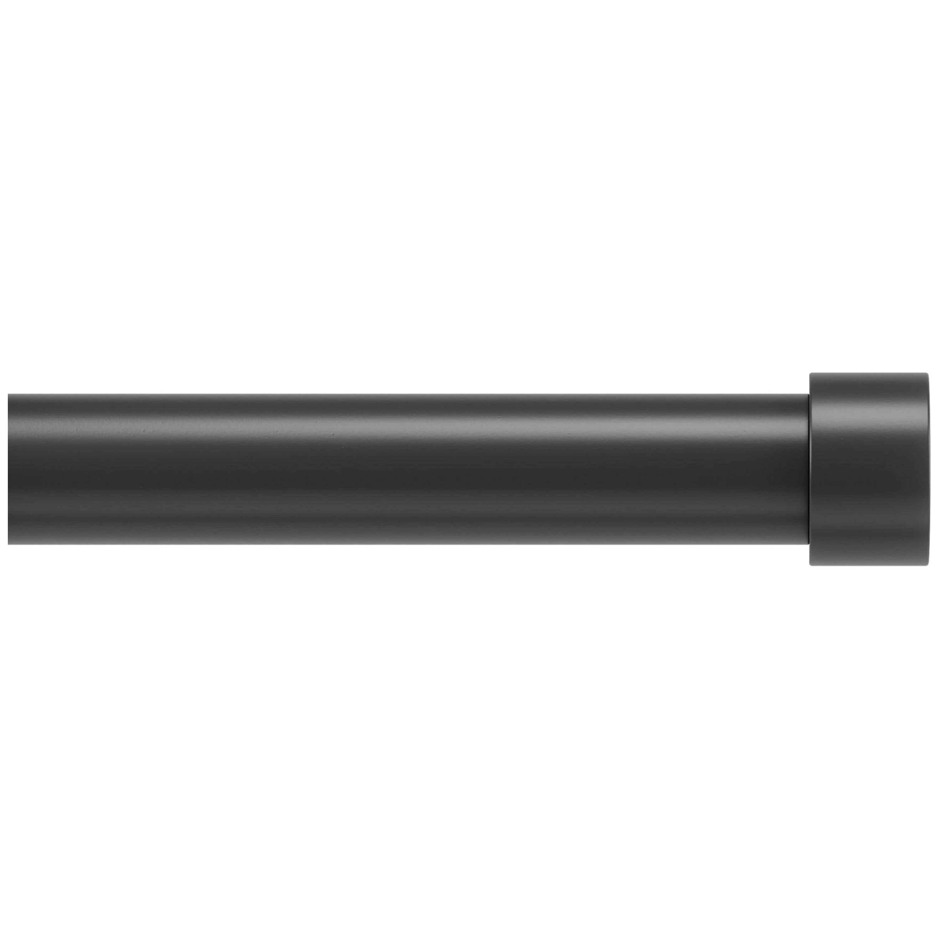 Umbra Cappa Adjustable Window Curtain Rod, Brushed Black