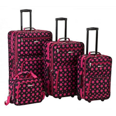 Rockland Luggage Fashion Collection 4 Piece Softside Expandable Luggage Set