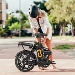 16" Folding Electric Bike with 500W Brushless Motor, 20 MPH, 37-Mile Range, Removable Battery & Dual Disc Brakes, Mini E-Bike for City Commuting