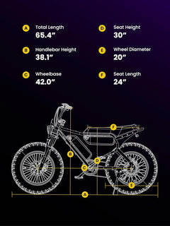 MACFOX X7 Adult Electric Bike, 750W E - Bike, 25 MPH, 48V 13ah Removable Battery, 35 - Mile Range, Hydraulic Brakes, Upgraded 20x5.0 Wide Rear Tire