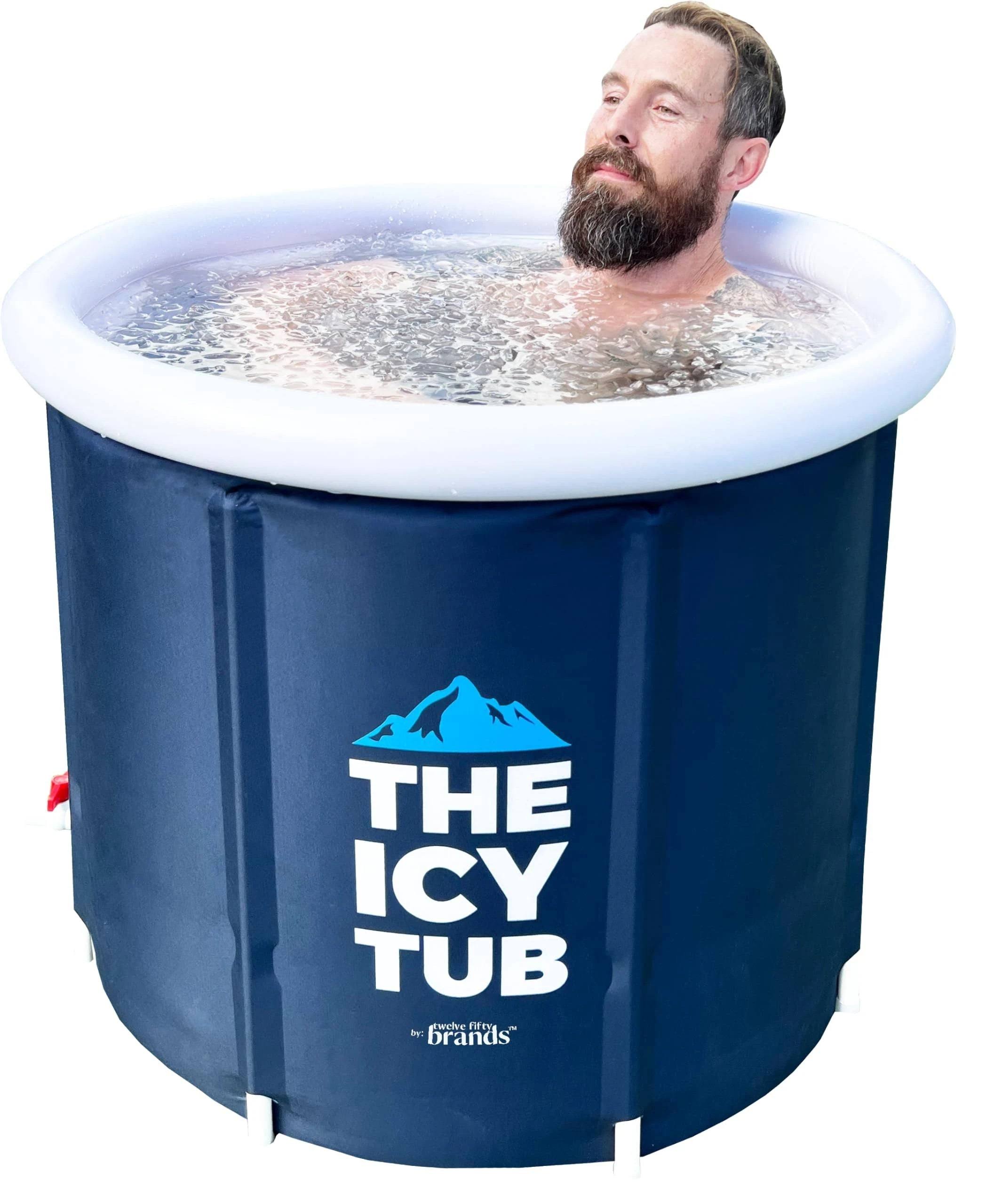 The Icy Tub - Ice Bath Tub, Cold Plunge Tub, for Athletes Recovery Inflatable Portable Tub Outdoor, Ice Water Plunge Pod Barrel Cold Therapy Pool