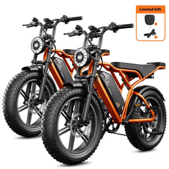 Electric Bike for Adults, 750W Peak 1500W Motor, 20"x4" Fat Tire E Bicycle, Hydraulic Disc Brakes, E Mountain Bike, 48V/15AH UL2849, App Control