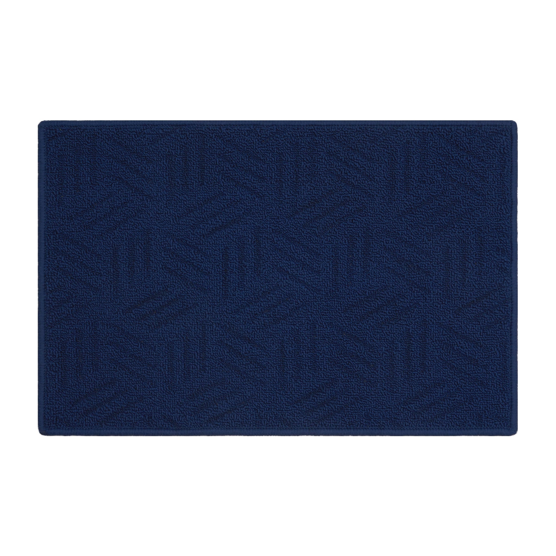 Mainstays Solid High Low Loop Kitchen Mat 18in x 27in Navy Blue