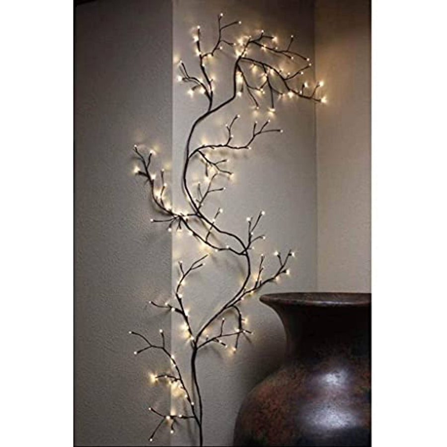 Mulcolor Vines for Room Decor,Christmas Decorations Indoor Home Decor Artificial Plants Flowers Tree Willow Vine Lights 144 LEDs for Walls Bedroom