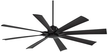 Possini Euro Design 70" Defender Modern Indoor Outdoor Ceiling Fan with Remote Control Matte Black Damp Rated for Patio Exterior House Home Porch