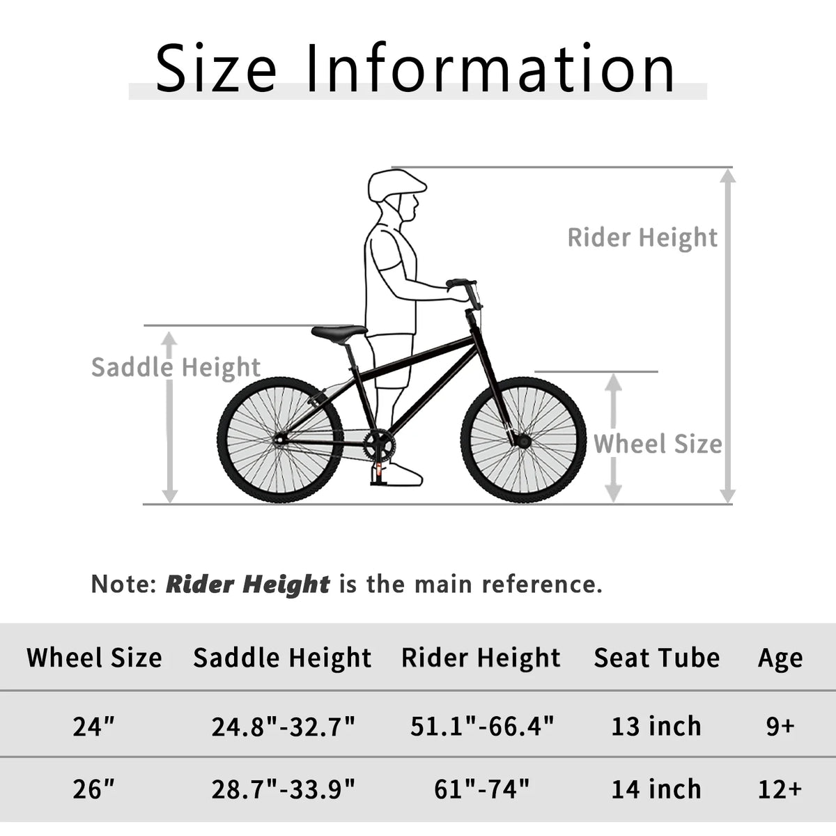 Cubsala 24 in BMX Race Bike Trident Bicycles Beginner - Level to Advanced Riders with 2 Pegs Trick Cycling and Professional Riding, Black