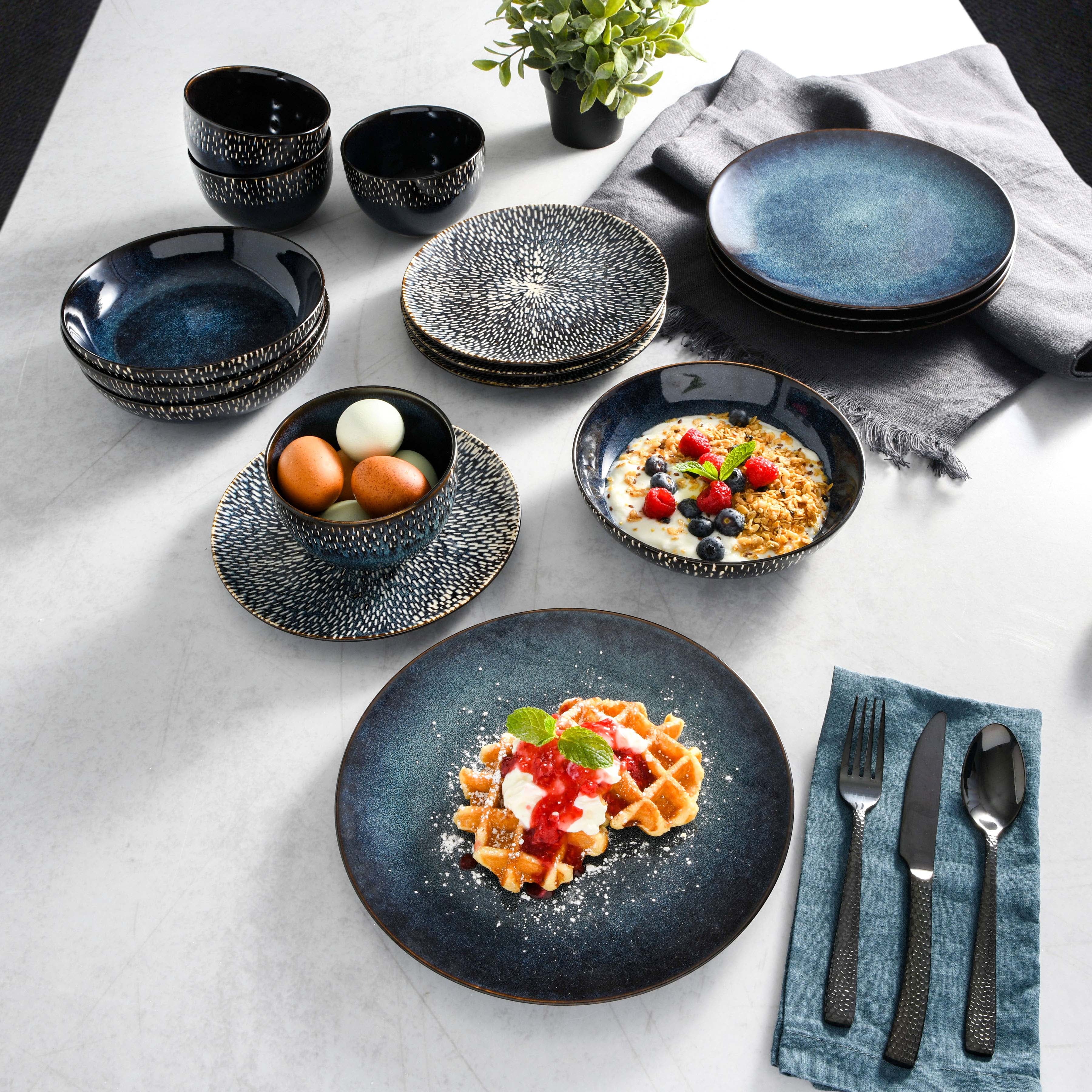 Gibson Elite Matisse 16 - Piece Dinnerware Set - Taupe