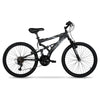 24" Hyper Bicycles Havoc Mountain Bike, Youth/Adult, Recommended Ages 10 - 14 Years Old, Black