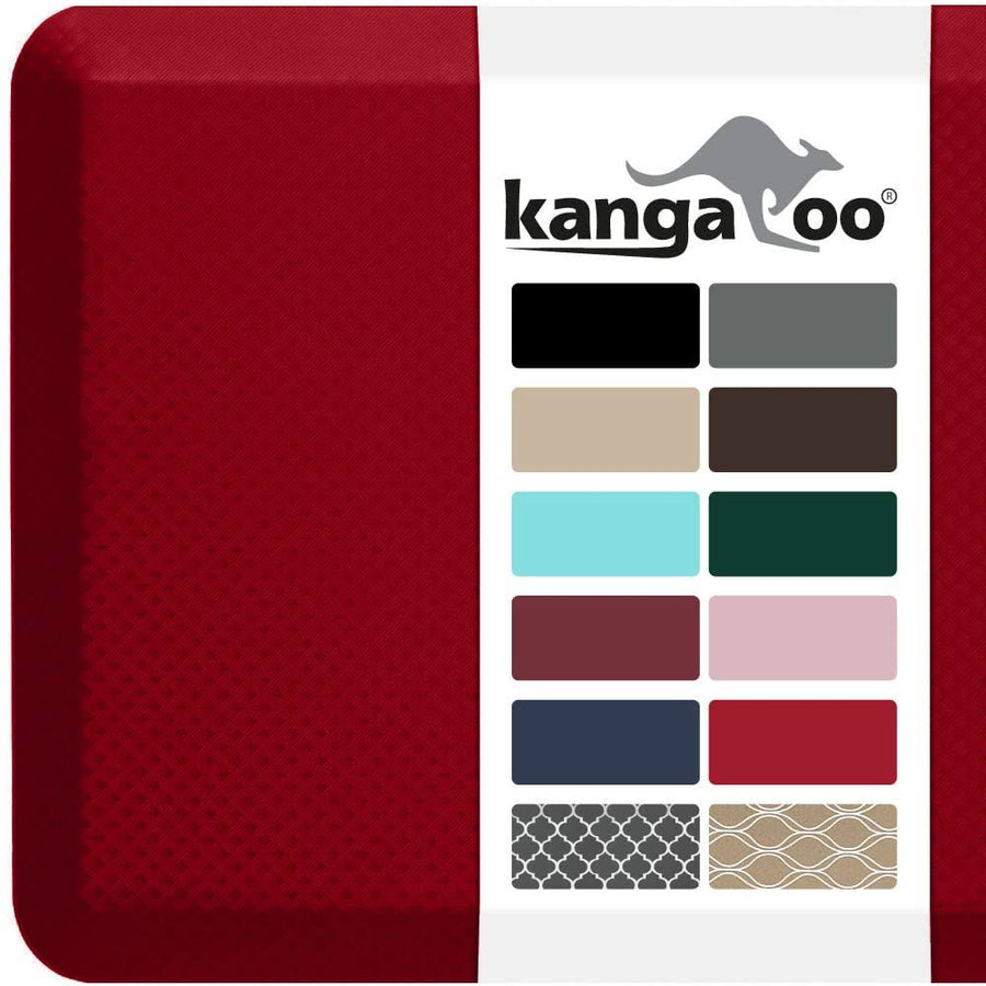 Kangaroo Brands Original 3/4" Anti-Fatigue Comfort Standing Mat Kitchen Rug, Phthalate Free, Non-Toxic, Waterproof, Ergonomical