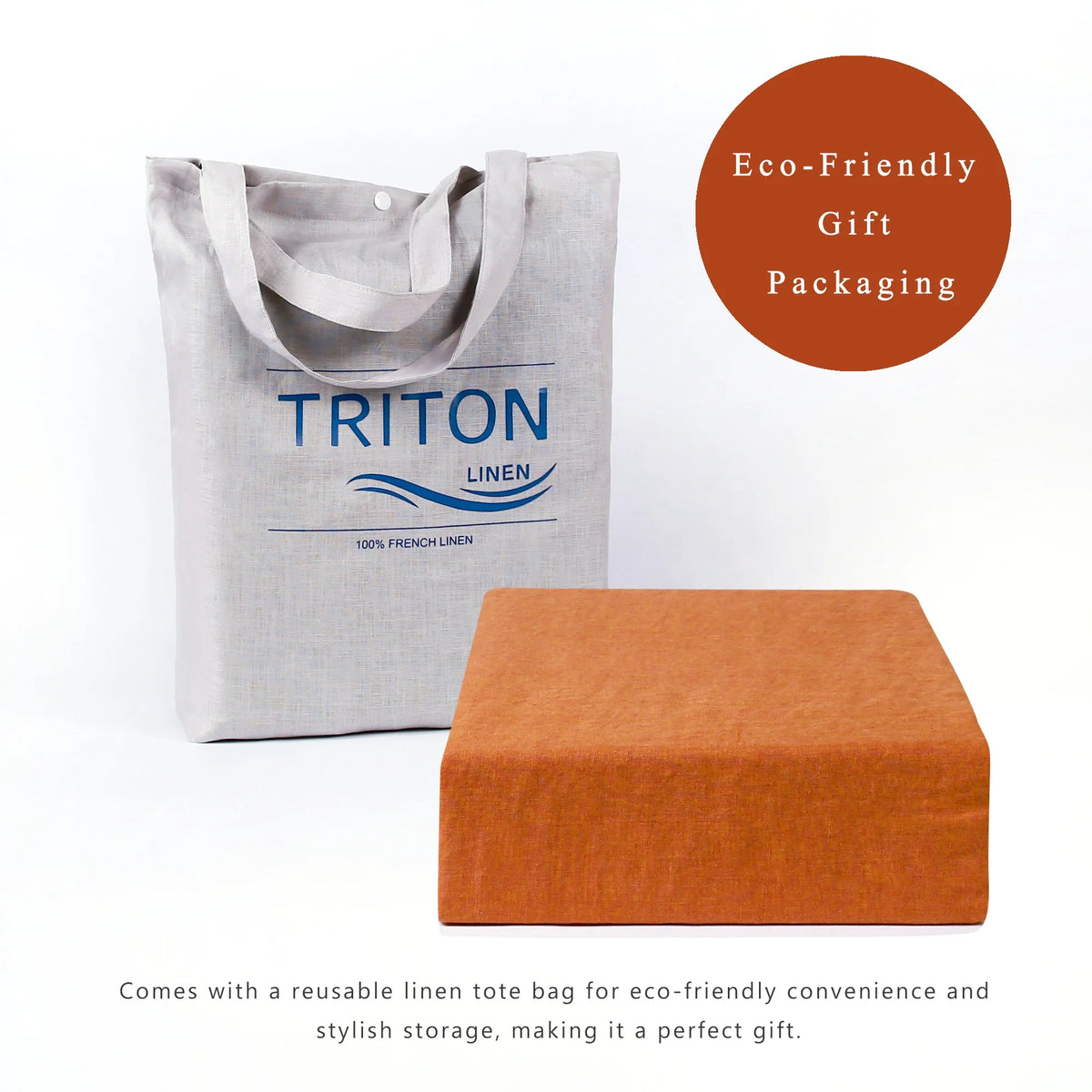 100% Pure Linen Duvet Cover with Button Closure and Corner Ties Soft & Breathable - Natural Full/Queen