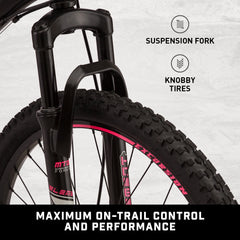Mongoose 24 - In. Excursion Unisex Mountain Bike, Black, 21 Speeds