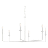 Mager 6 - Light Candle Style Classic Chandelier Finish: Bisque White