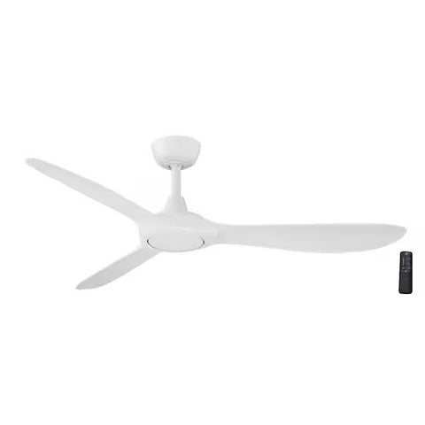 Home Decorators Collection N383A-MWH Tager 52 in. Indoor/Outdoor Matte White Smart Ceiling Fan with Remote Control Powered by Hubspace