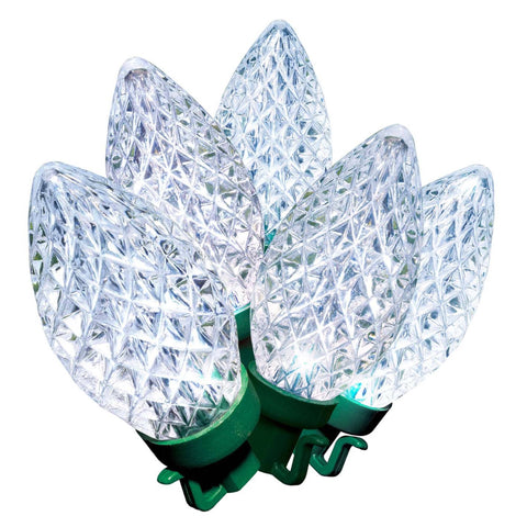 Holiday Time 100 Count Cool White LED Super Bright C9 Christmas Lights