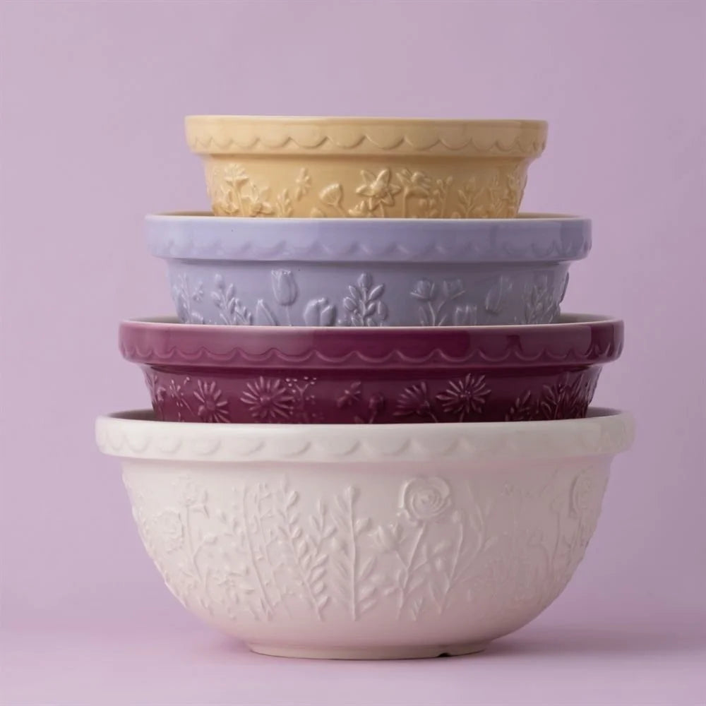 Mason Cash in the Meadow Bouquet Mixing Bowl Set | Set of 4